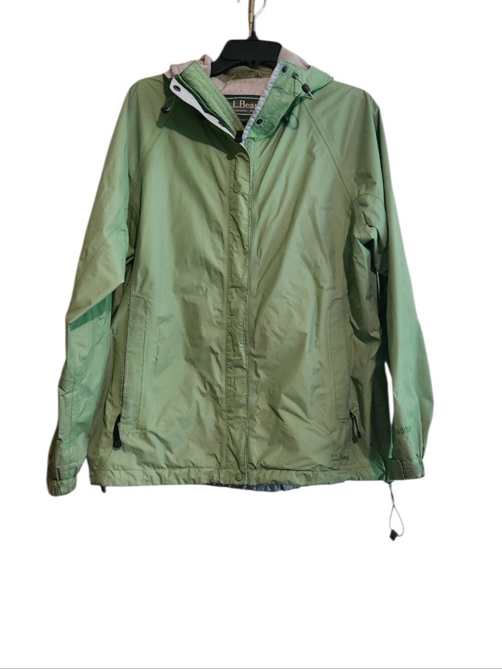L.L. Bean Green Gore-tex OARN3 Hooded Jacket Windbreaker